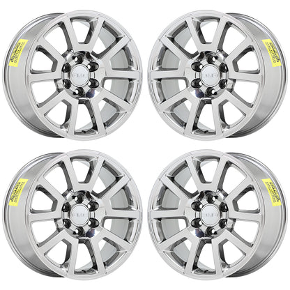 20" GMC Sierra 1500 Yukon Bright Chrome wheels rims Factory OEM set 4 5699