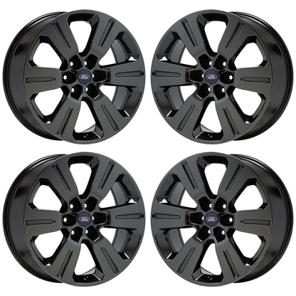 22" Ford F150 Truck Black Chrome wheels rims Factory OEM set 4 10064