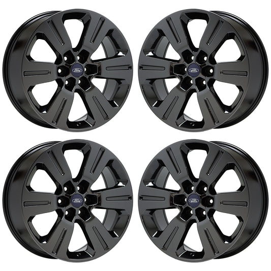 22" Ford F150 Truck Black Chrome wheels rims Factory OEM set 4 10064