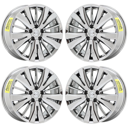 18" Nissan Pathfinder Bright Chrome wheels rims Factory OEM set 4 62742 EXCHANGE