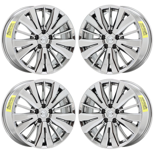 18" Nissan Pathfinder Bright Chrome wheels rims Factory OEM set 4 62742 EXCHANGE