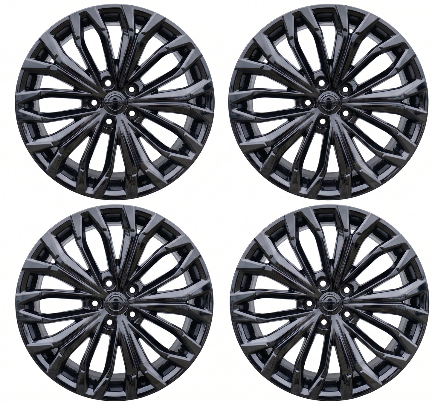 19x7.5" Nissan Rogue Gloss Black wheels rims Factory OEM set 62883 EXCHANGE