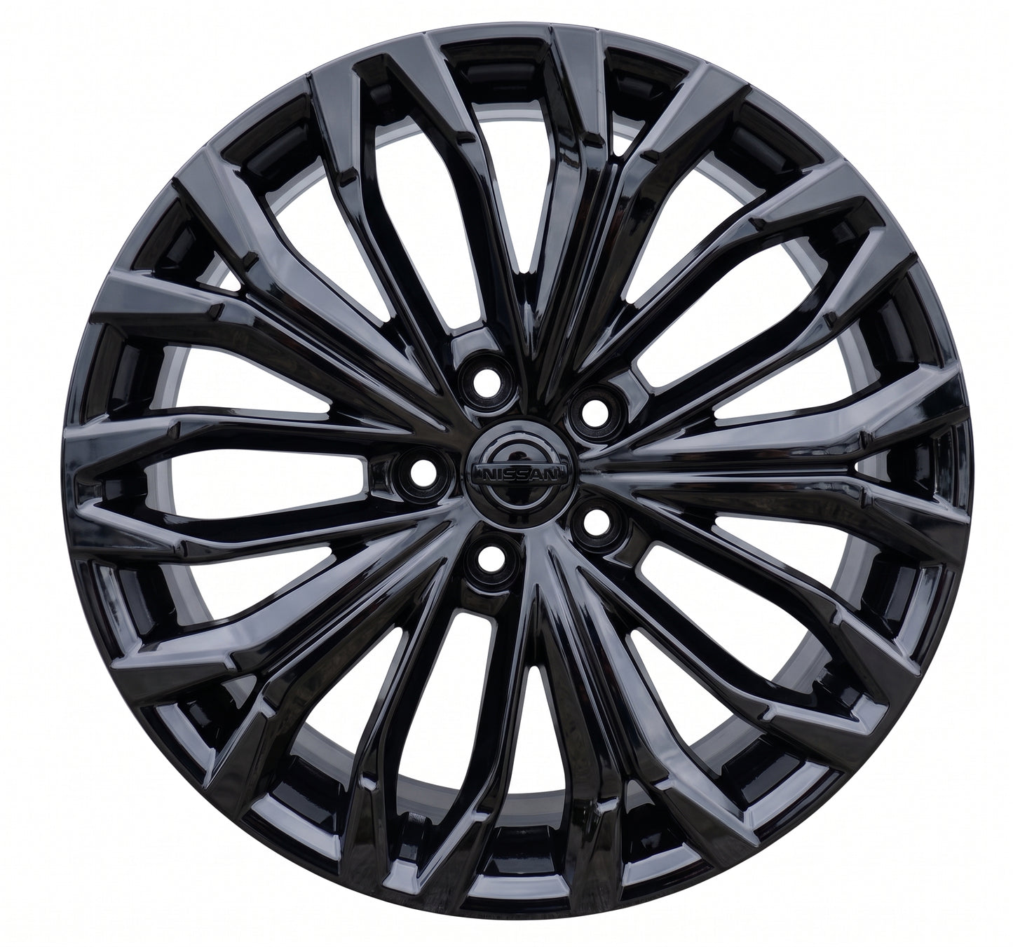 19x7.5" Nissan Rogue Gloss Black wheels rims Factory OEM set 62883 2024-2026