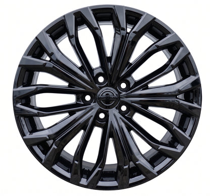 19x7.5" Nissan Rogue Gloss Black wheels rims Factory OEM set 62883 2024-2026