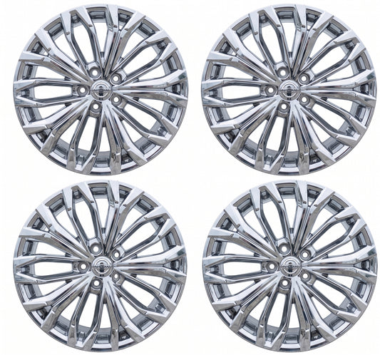 19x7.5" Nissan Rogue Bright Chrome wheels rims Factory OEM set 62883 EXCHANGE