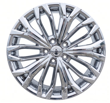 19x7.5" Nissan Rogue Bright Chrome wheels rims Factory OEM set 62883 2024 - 2026