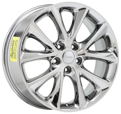 20" Jeep Grand Cherokee Bright Chrome wheels rims Factory OEM set 2496 EXCHANGE