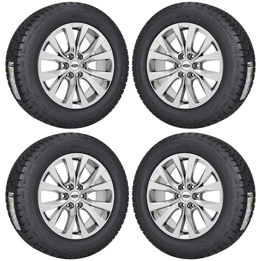 20" Ford F150 Expedition Bright Chrome Wheels Rims Factory Hankook Tires 10003