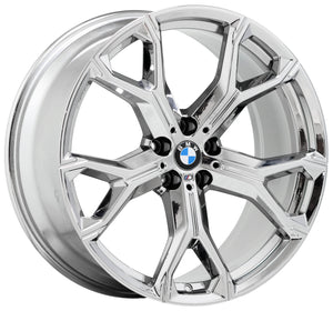 EXCHANGE 21" BMW X5 M series PVD Chrome wheels rims Factory OEM set 86466 86468