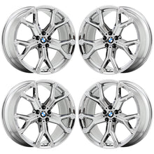 Load image into Gallery viewer, EXCHANGE 21&quot; BMW X5 M series PVD Chrome wheels rims Factory OEM set 86466 86468
