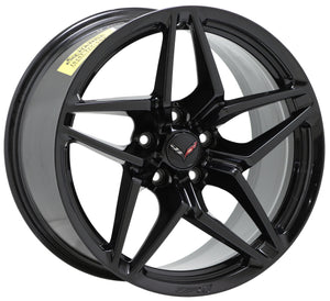 19" & 20" Corvette C7 ZR1 Z06 Grand Sport Black Wheels Factory OEM Set 5926 5930