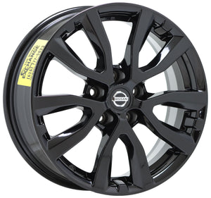17" Nissan Rogue Midnight Edition Black wheels rims Factory OEM set 4 62746