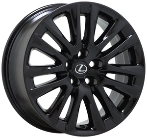 19" Lexus LS460 LS600 black wheels rims Factory OEM set 4 74284