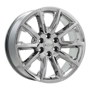 22" Escalade Silverado SIerra PVD Chrome wheels rim OEM CK162 set 5696