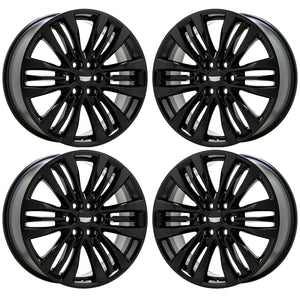 20" Cadillac XT5 Gloss Black wheels rims Factory OEM set 4801