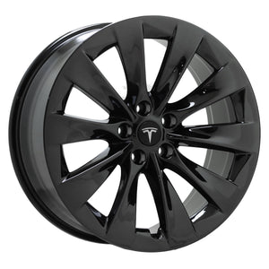 20" Tesla Model X Black Chrome wheels rims Factory OEM set 97800 97801