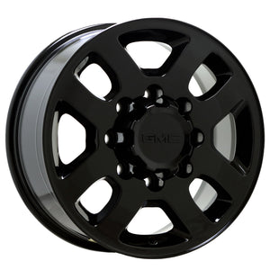 18" GMC Sierra 2500 3500 Black wheels rims OEM set 5501